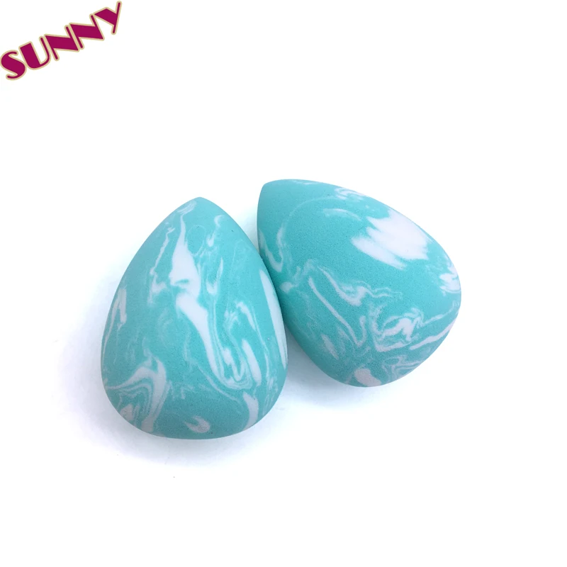 

Latex Free Multiple Shape eco friendly Mixed Color biodegradable marble makeup sponge For Wholesale