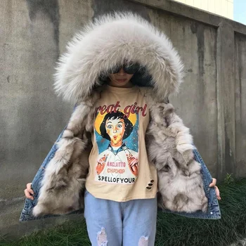 raccoon fur parka