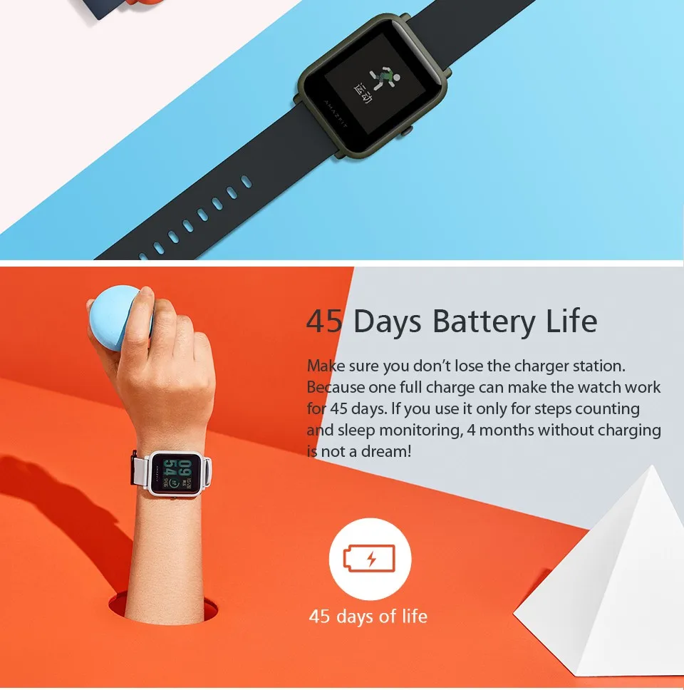 Global Version Xiaomi Huami Amazfit Bip 4g Fitness Wrist Watch Top