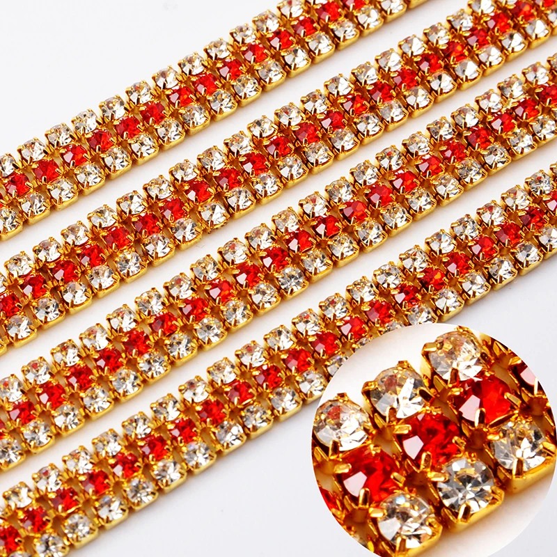 

Fast Delivery Strass Cup Chain,Jewelry Rhinestone Chain,Wholesale Cup Chain Roll, Clear;crystal;crystal ab;siam;jet;others color see color chart