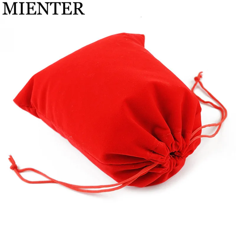Wholesale Christmas Drawstring Cloth Bag 17*23 Cm Jewelry Red Gift