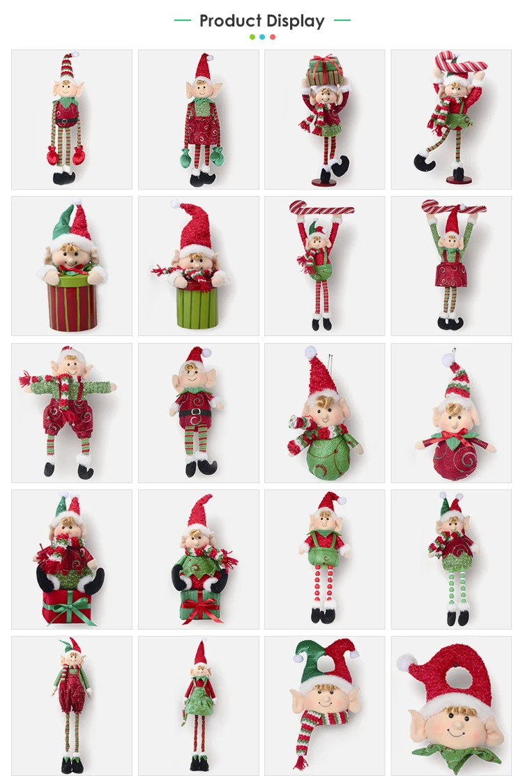 18" Colorful Ornament Hanging Long Legged Fairy Small Plush Baby Dolls