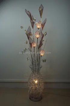 Fancy High Quality Flower Vase Modern Floor Lamp Standing
