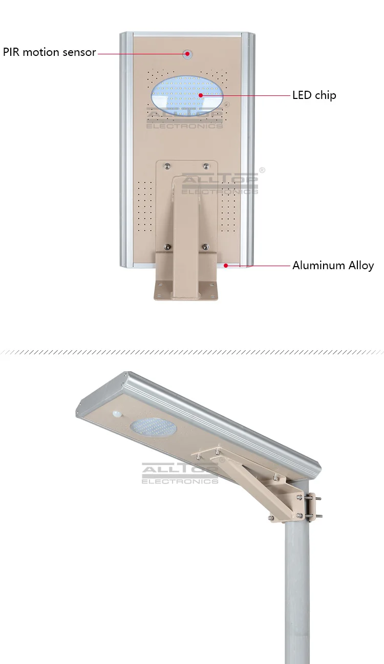 ALLTOP 8 15 25 watt waterproof ip65 outdoor smd integrated all in one solar led road lamp light price