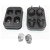 Silicone bpa free whiskey ice ball maker skull personalized ice cube tray