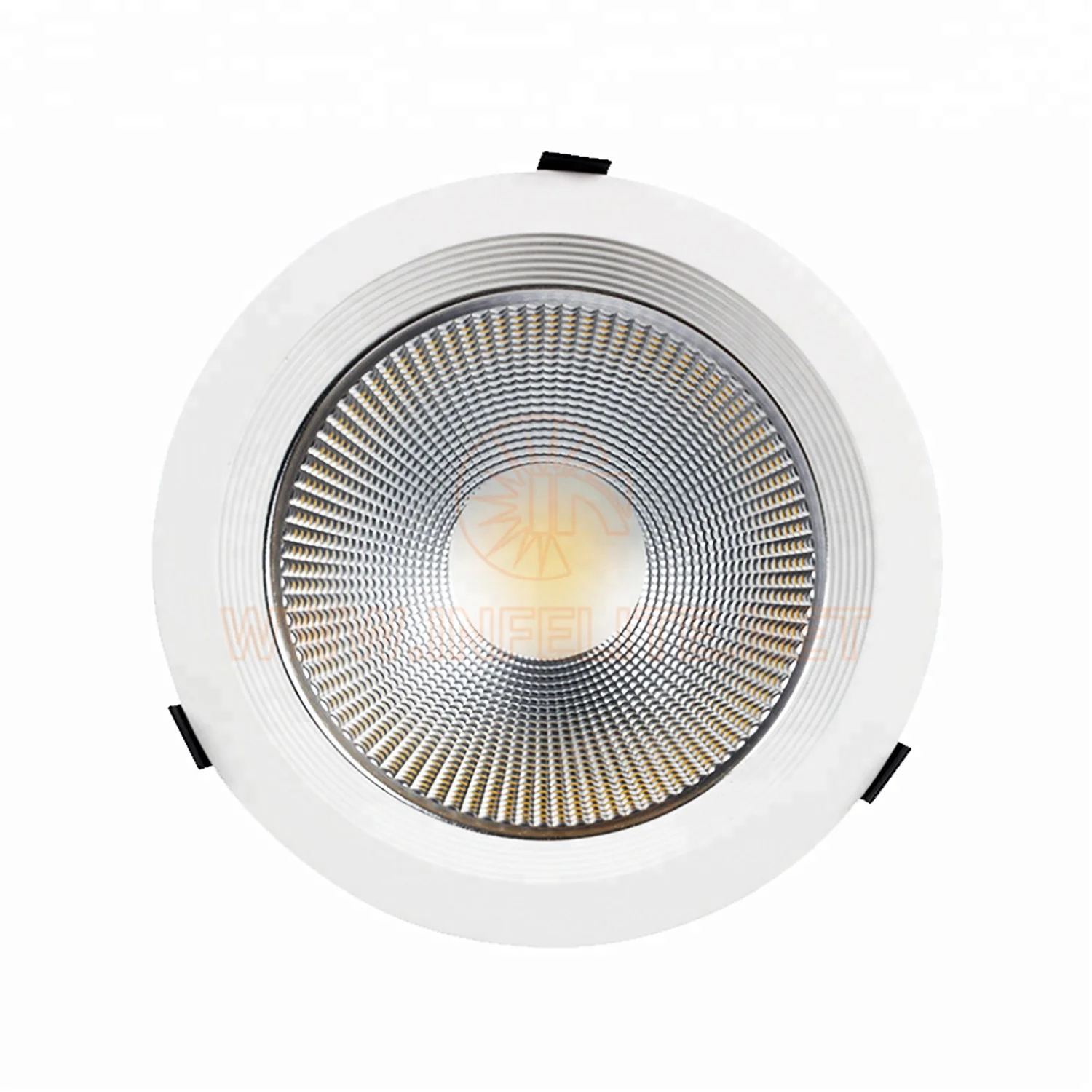 IN-DL101 Home Office Die Cast Aluminum Round Recessed COB LED Ceiling Downlight Down Light Lamp 10W 15W 20W 25W 30W