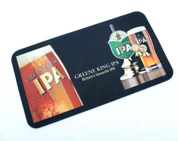custom logo Hot selling  sublimation beer mat with low price large blank bar mat