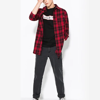 flannel t shirt men