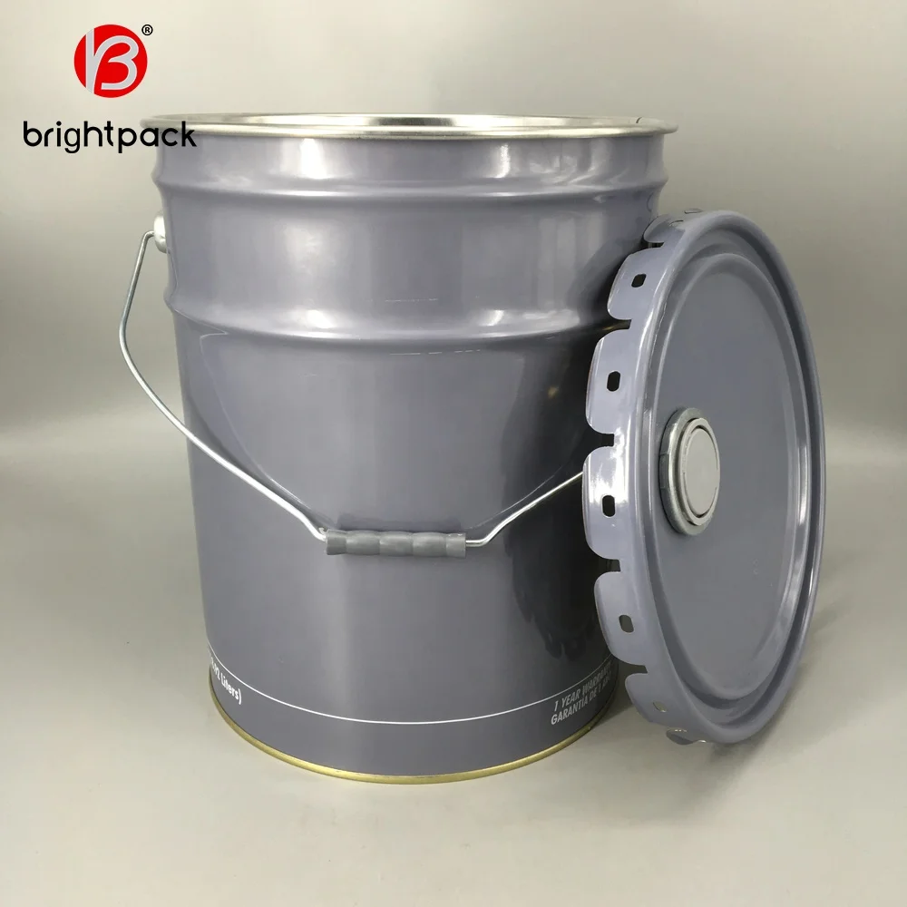 Un Approved Metal Steel Tin 5 Gallon Chemical Paint Oil Bucket Pail