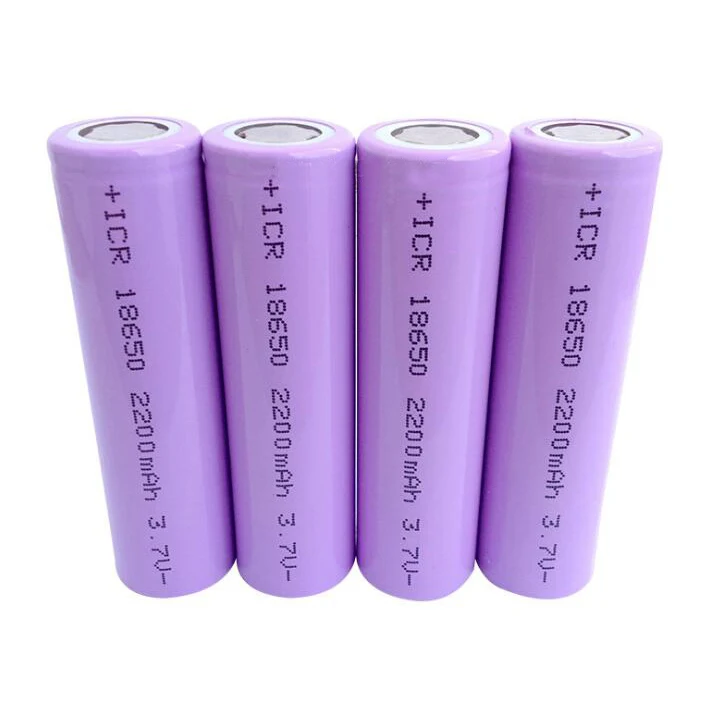 
ICR 18650 battery 3.7v 2200mAh lithium-ion battery cell 