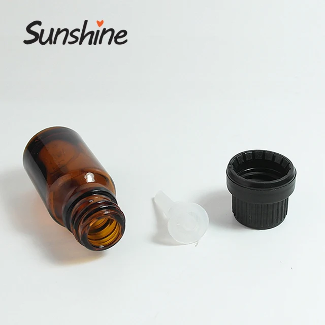 

Glass Bottle 10 Ml with Childproof Tamper Cap Amber Skin Care Cream Screen Printing 10ml Personal Care Screw Cap Accaptable