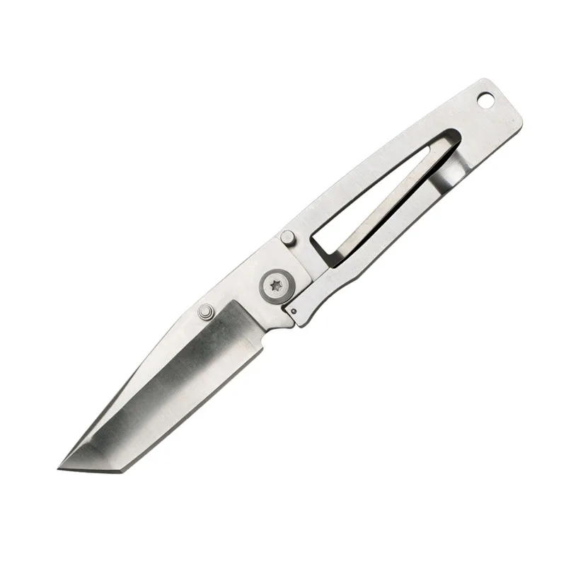 

Original silver stainless steel small folding knife