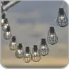 10LED Solar Vintage Retro Style Iron Cage Party Lights Fairy String (JL-7613)