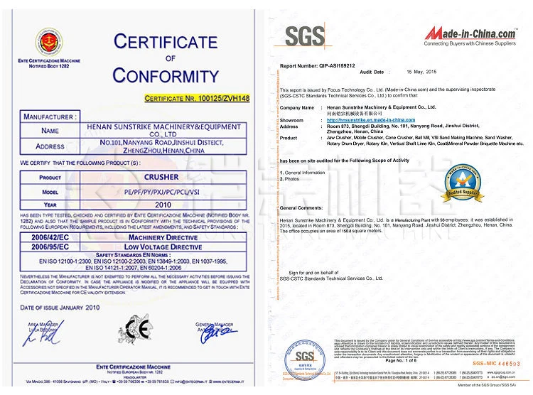 CE Certificate