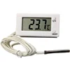 Clever Design Digital LCD Panel Thermometer for Boiler, Furnace with External Probe in ABS Plastic Material