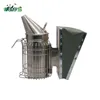 Galvanized Steel Bee Smoker with Leather Blow Box apiculture equipment