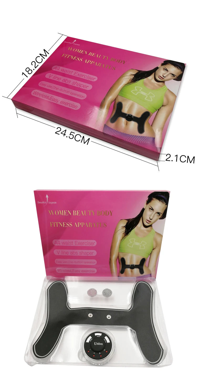 2019 electrical body arm leg fitness ems muscle trainer for lazy people