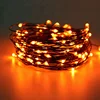 USB 10M 100LED Halloween String Lights Black Wire Orange Purple Color Halloween Decoration Fairy Lights for Home Decor