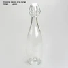 Free sample 750ml swing top glass water bottles with handle and ceramic cap with top clip and customized logo