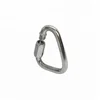 Stainless steel square small quick link carabiner