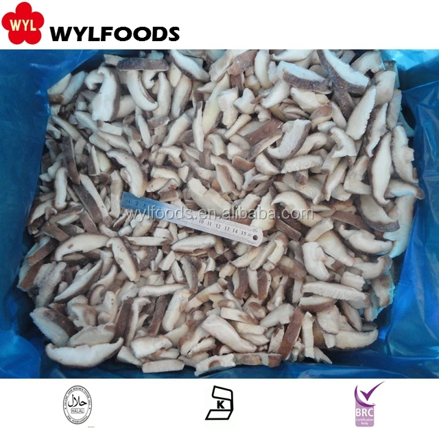 exporting best quality frozen vegetables iqf frozen shiitake slices