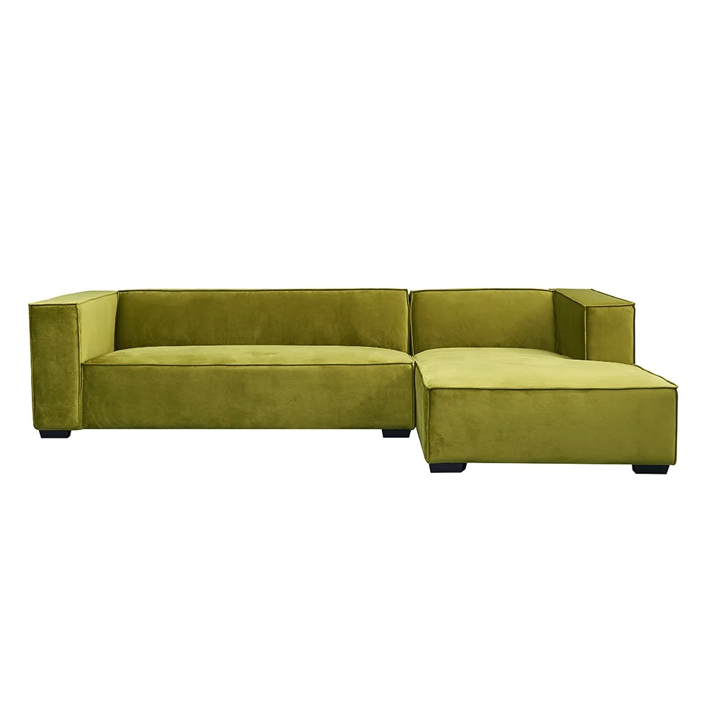 Furniture Rumah Modular Modern Sofa Hijau Muda Kain Lengan Kanan Sudut Sectional Sofa Buy Kain Sofa Sectional