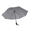 Auto Open Close Full Automatic Gray Large 3 Folding Umbrellas