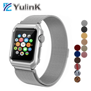 Milanese Strap Magnet loop for Apple Watch bands 1 2 3 with Connector for Apple Watch strap 38mm 42mm