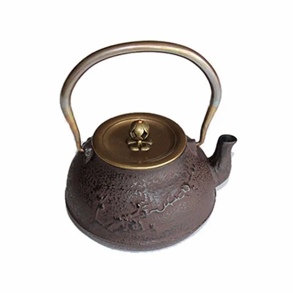 Hot Antique Cast Iron Tea Pot Kettle With Wlum Flower 1l Hot Antique Cast Iron Tea Pot