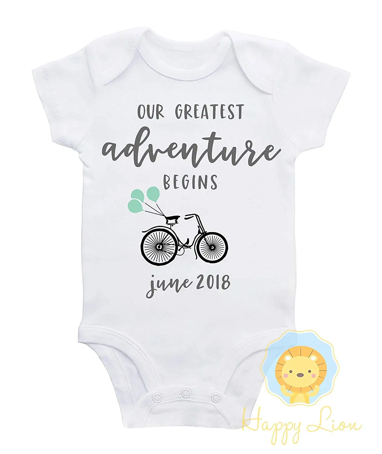 our greatest adventure begins onesie