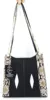 100% GENUINE STINGRAY LEATHER HANDBAG SHOULDER BAG TOTE CLASSY BLACK W/PYTHON Snake