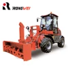 Rongwei Brand CE Approved Small wheel loader with snow blower for sale