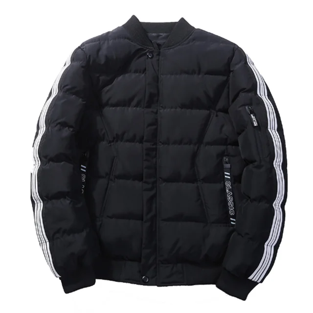 

Wholesale Bulk Puffer Jacket Warm Padded Men's Black Warm Brand Casual Padded Jacket, N/a