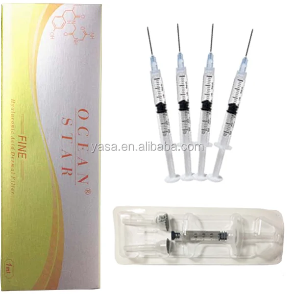 

Beauty product 1ML FINE hyaluronic acid buy injectable dermal filler, Transparent