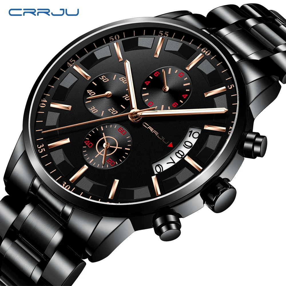 

CURRJ 2261 popular famous branded wrist watches japan movt watches stainless steel custom business watch, 6 colors