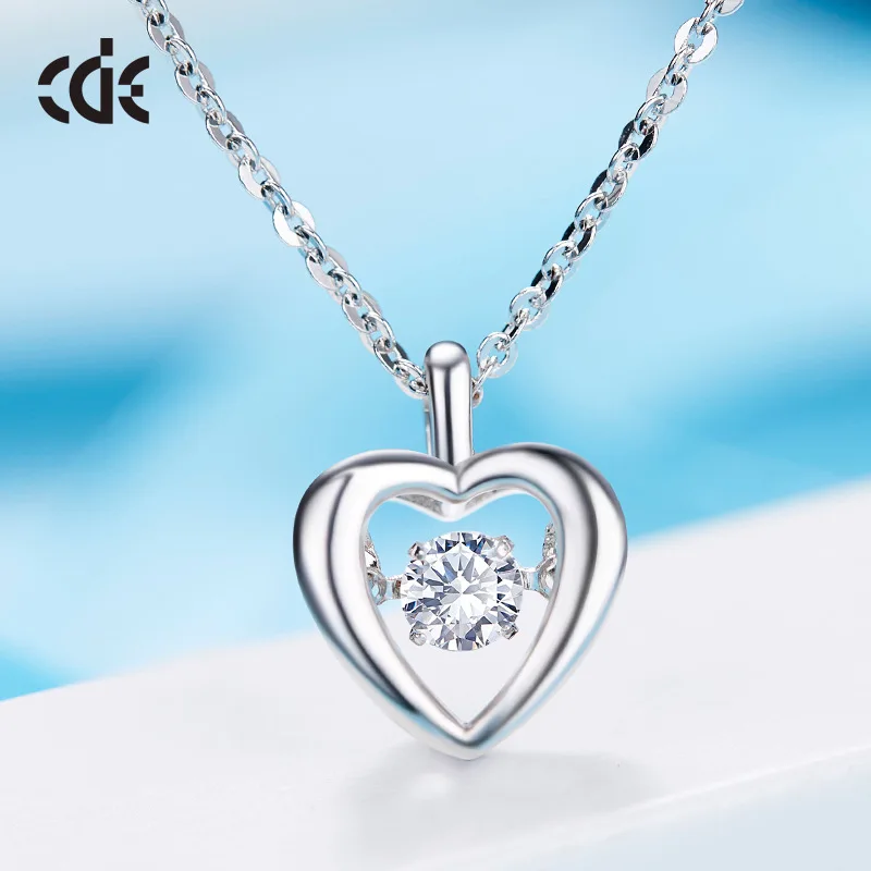 

925 Silver Wholesale Dance Stone Women 2019 Heart Jewelry Necklace