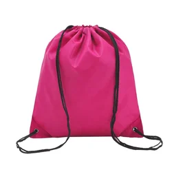 Cheap string backpack waterproof polyester customized drawstring backpack
