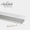 60x1 13mm width triple lane surface mount aluminum led channel profile