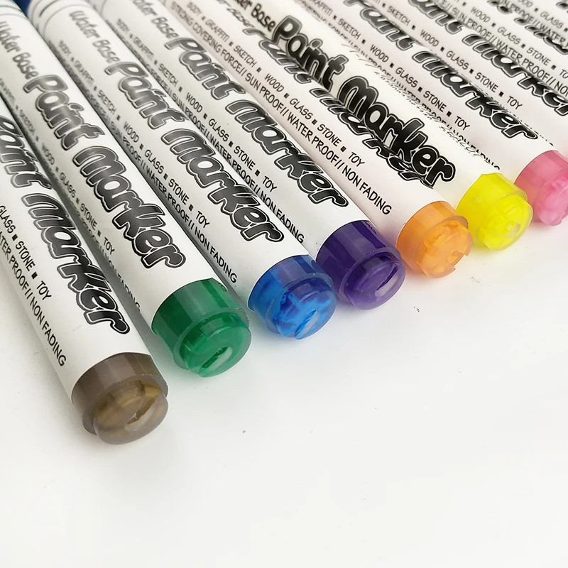 Propylene Mark Pen Waterproof Photo Album Graffiti Pen Paint Pen 24