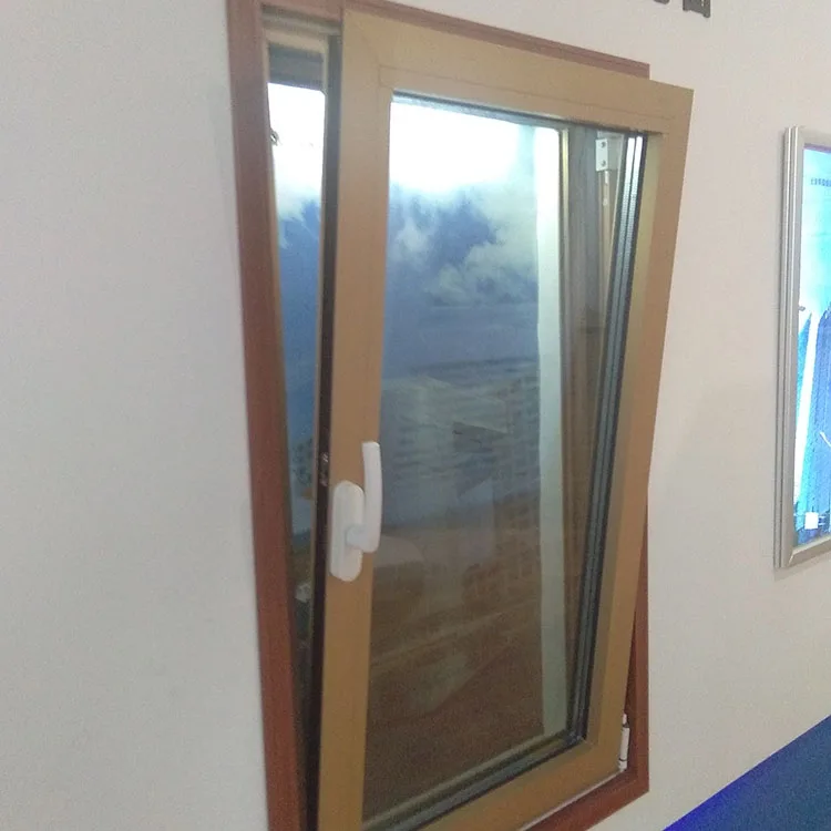 Double leaf anti-theft aluminium windows with tilt turn open for commerical office