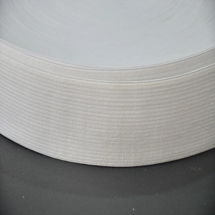 

elastic women shirring for waistband elastic band strong elastic strap, Black / white / customized pantone colors