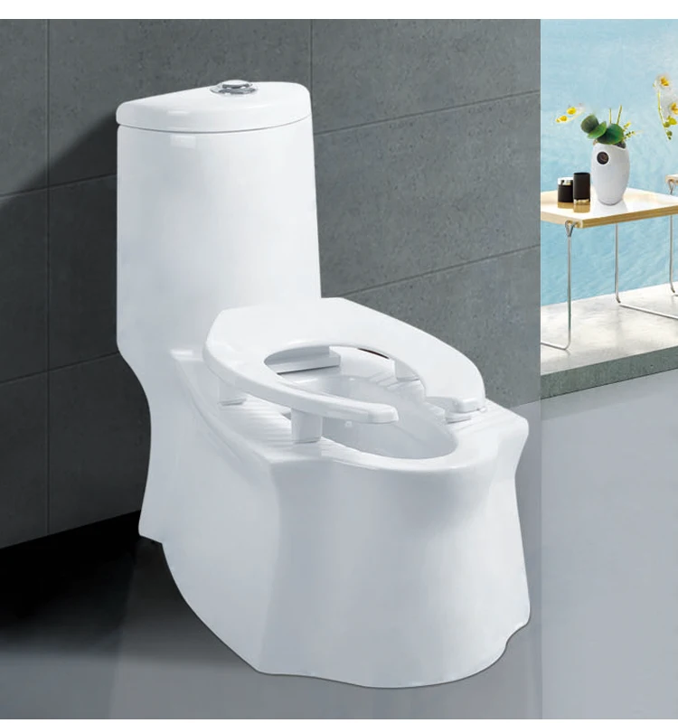 Foshan public cera chinese toilet for hotel for home use two functions toilet bowl