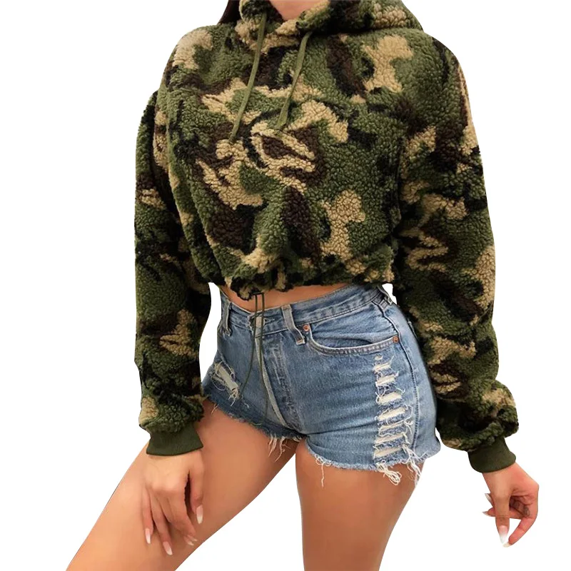 

Sweater new long sleeve wild loose plus velvet thick hooded jacket long sleeve female, N/a