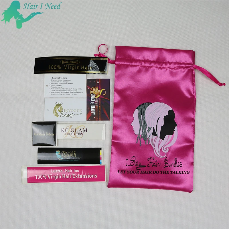 Custom Logo Hair Packing Adhesive Label Sticker For Hair Bundle Buy