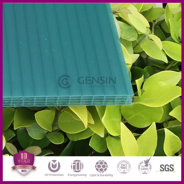 
Five Walls Green Polycarbonate Sunshade Roof Sheet For Skylight Solar Control Grade A Cheap Price Wholesale 12mm 