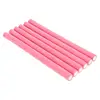Factory wholesale 16mm Pink bendable Hair roller twist-flex rods