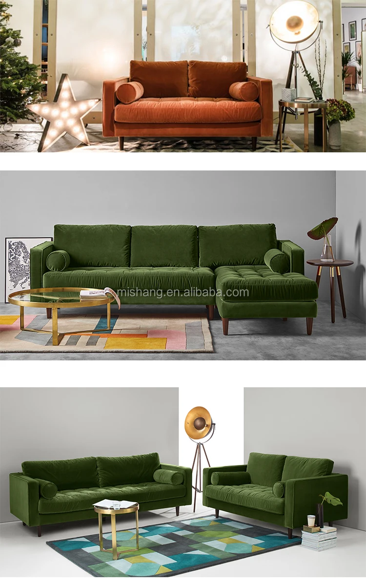 wholesale lounge arabic round cotton velvet sofa couch furniture