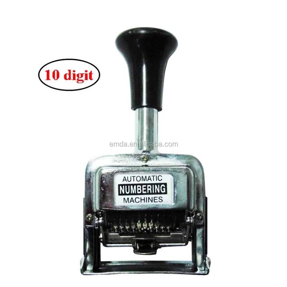 10 Digit Automatic Numbering Machine Self Inking Number Stamp Hand Tools 