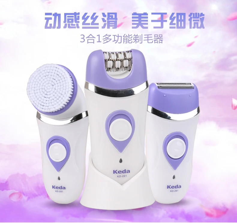 KD201 3 in 1 electric tweezer lady's epilator hair removal, View