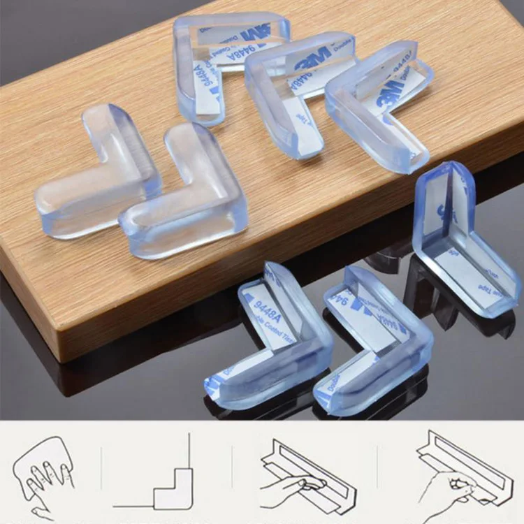 10pcs Child Baby Safety Desk Table Edge Cover Guard Corner Protector Cushion 
